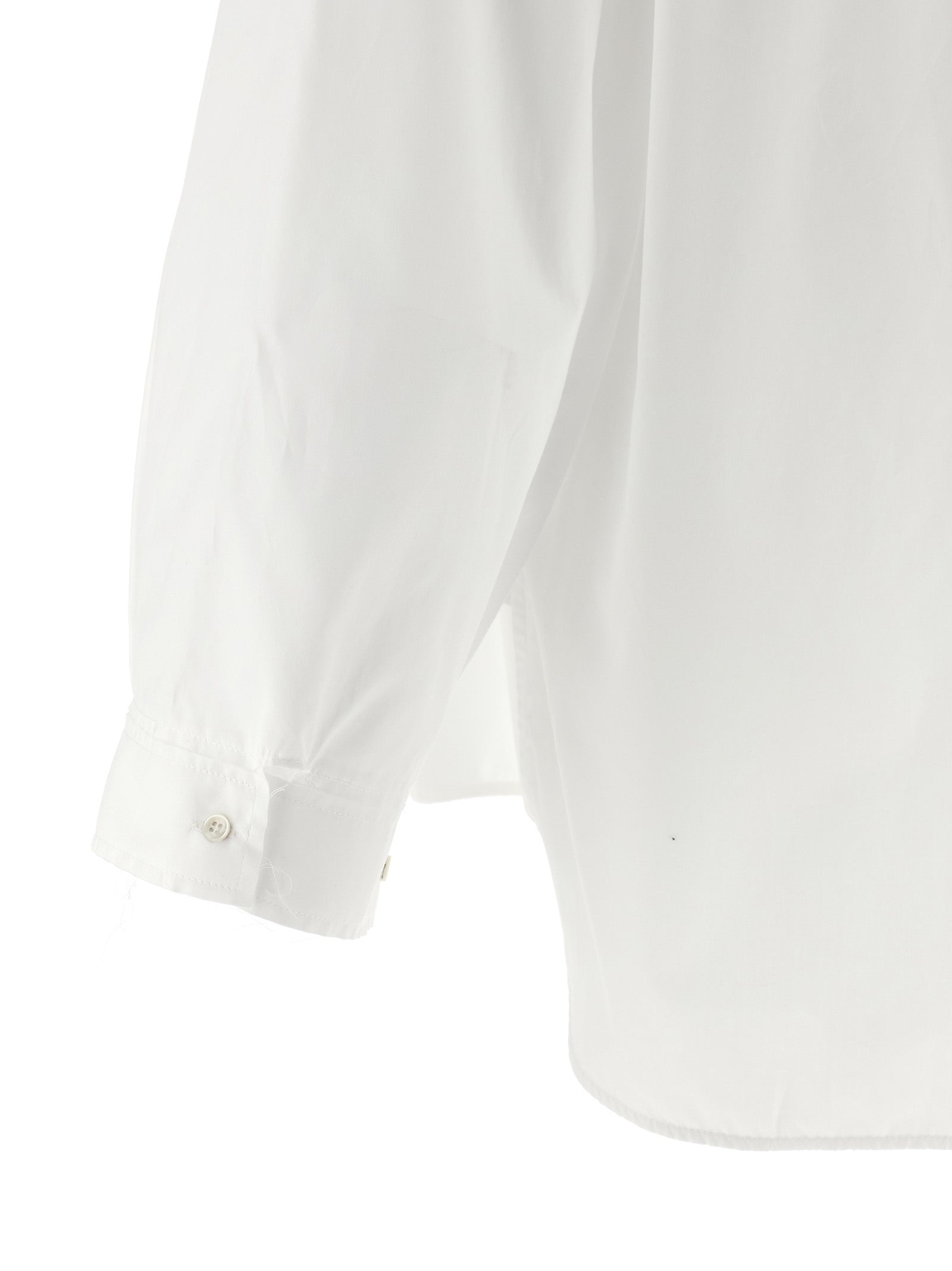 Crazy smoking plissée shirt White Cotton Shirt, Blouse