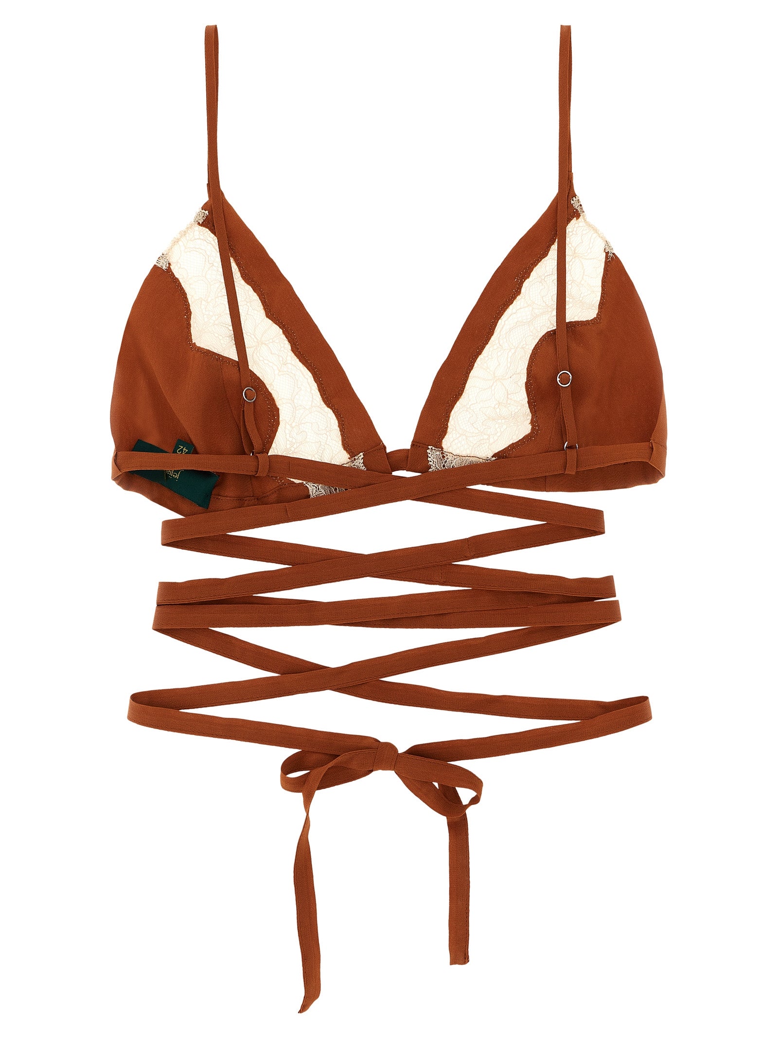 Anna bra Brown Silk Intimo