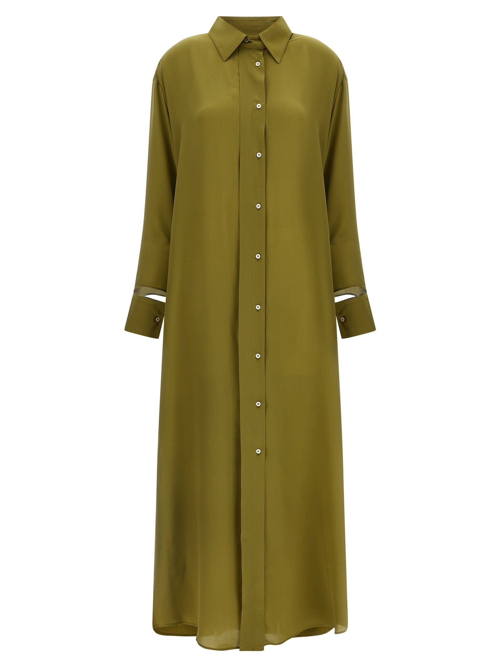 Antoine dress Green Silk
