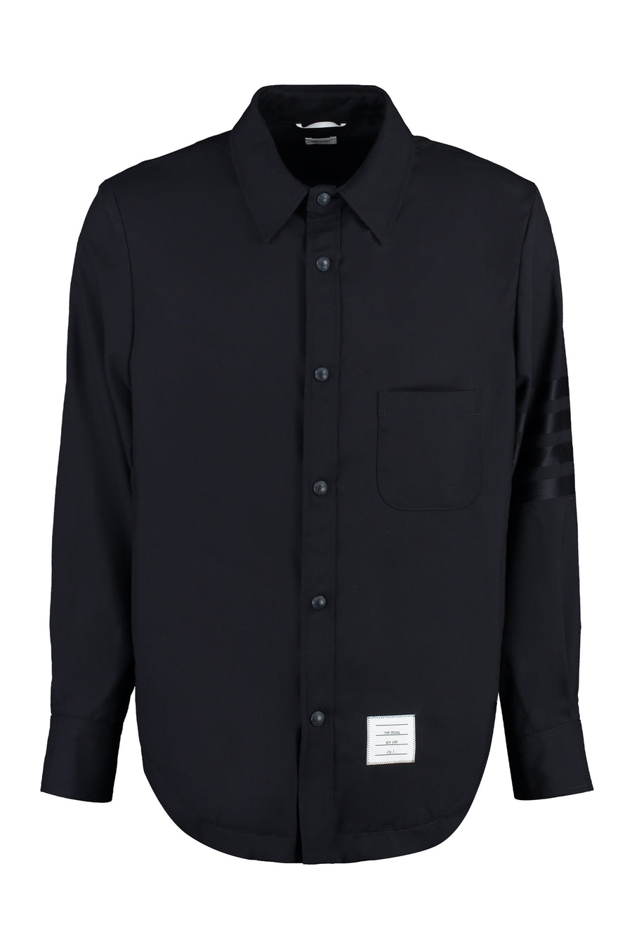 Wool Overshirt Blue Shirt