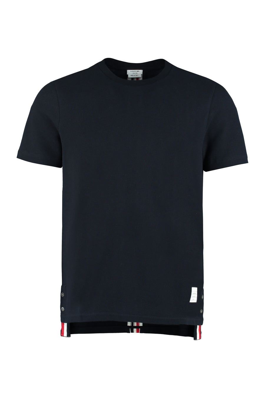 Piqué Cotton T-Shirt Blue T-shirts