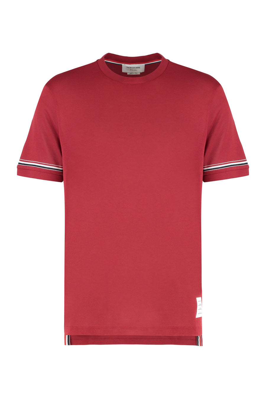 Crew Neck T-Shirt Red Cotton T-shirts