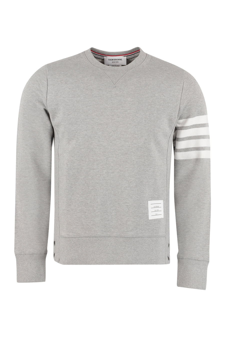 Crew-Neck Sweatshirt Grey Cotton Sweatshirts