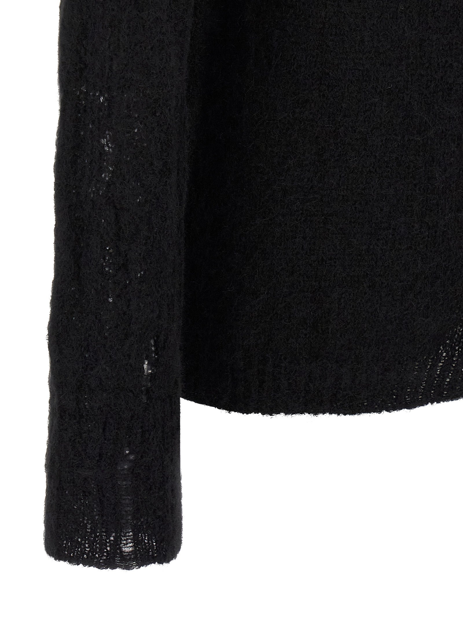 Alpaca wool sweater Black Polyamide Sweater, Cardigans