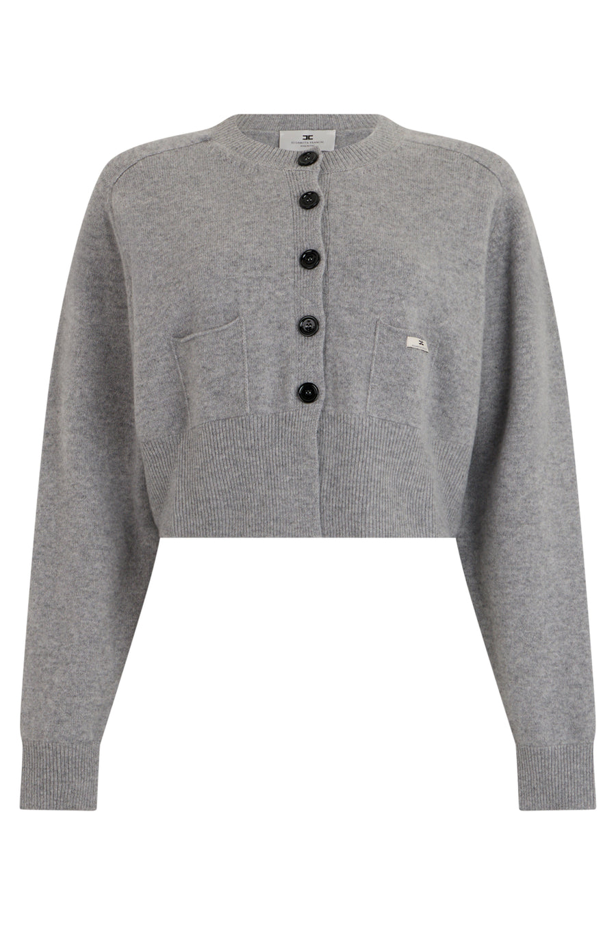 Cropped Cardigan Grey Wool Cardigans