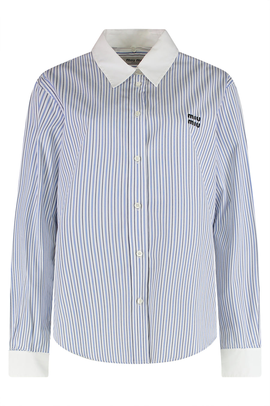 Light Blue Striped Cotton Shirt