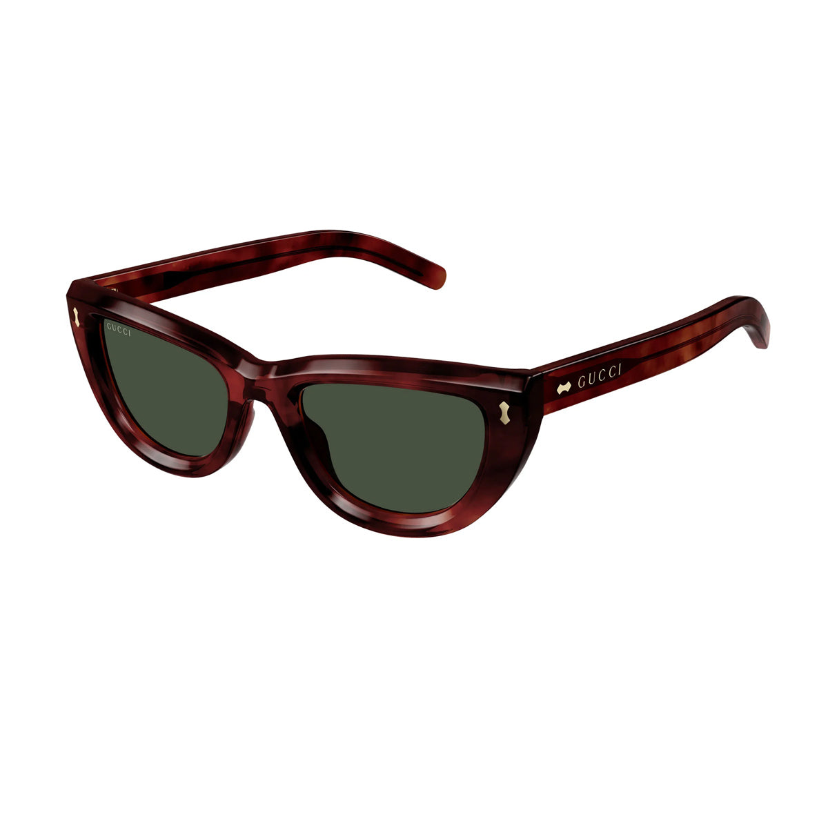 Gucci GG1521S Linea Rivets 002 Marrone Acetate Occhiali Sole