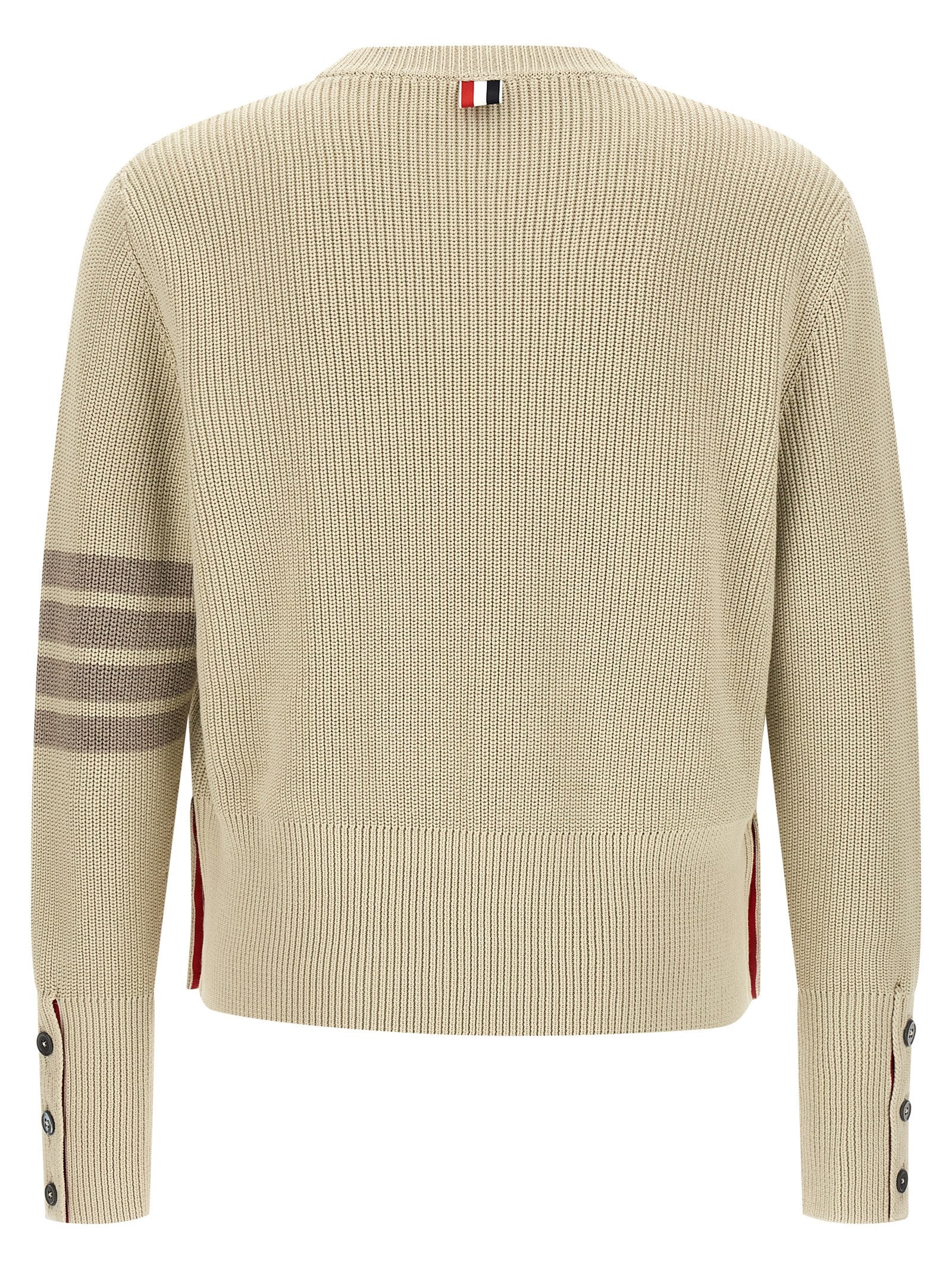 4BAR sweater Beige Cotton Sweater, Cardigans