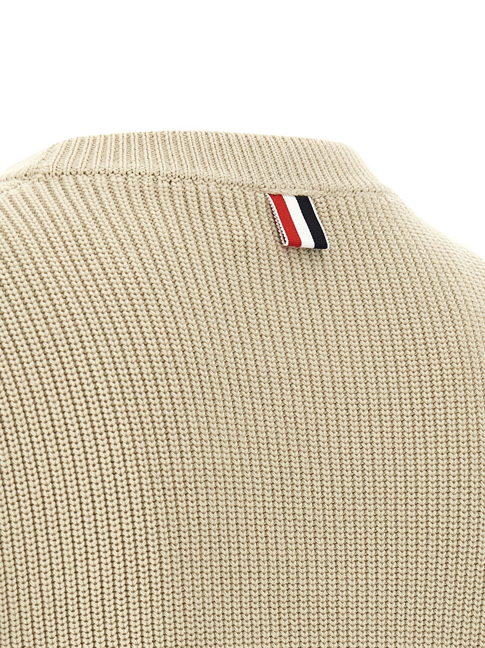 4BAR sweater Beige Cotton Sweater, Cardigans