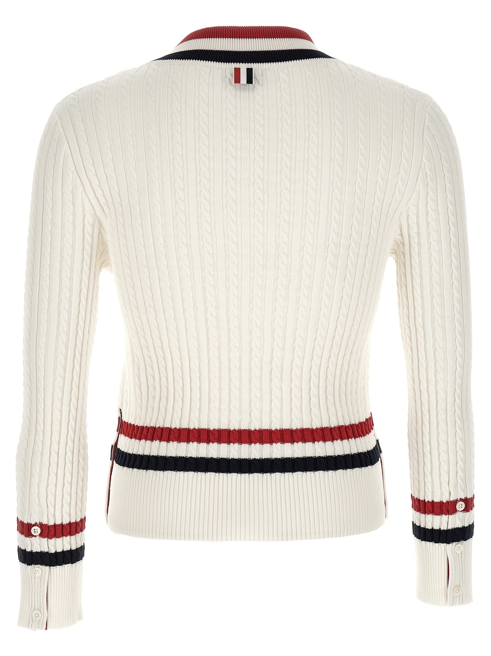 RWB intarsia sweater White Cotton Sweater, Cardigans
