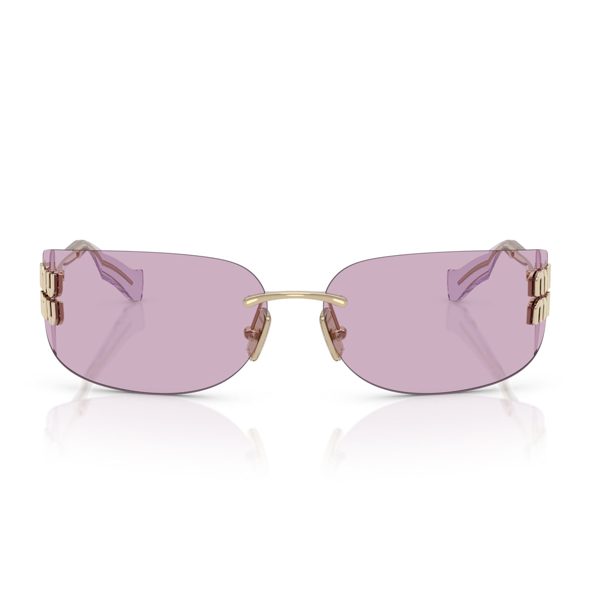 Miu 0MU A51S Aube ZVN90O Oro Pallido Metal Occhiali Da Sole