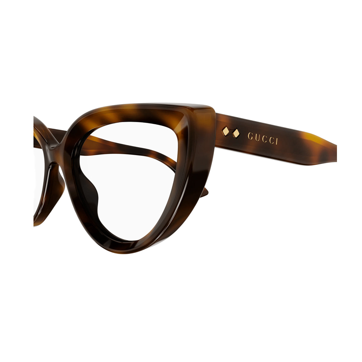 Gucci GG1530O Linea Rivets 002 Marrone Acetate Occhiali Vista