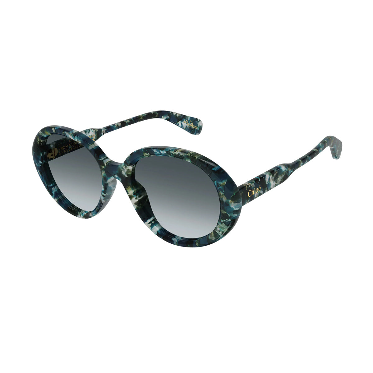 CH0221S Linea Gayia 004 Verde Recycled Acetate Occhiali Sole
