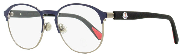 Moncler ML5192 Metal/Rubber Effect eyeglasses in blue