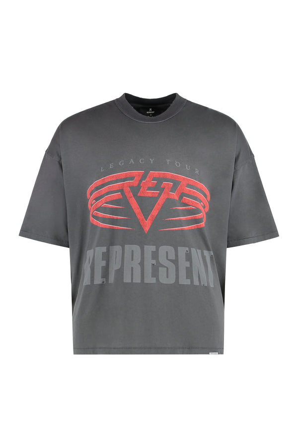 Reversible T-Shirt Living Legacy Tour Grey Cotton T-shirts