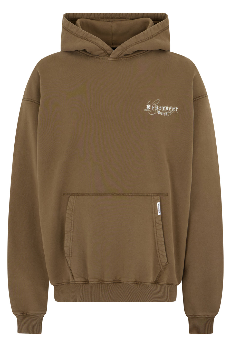 Hoodie Embroidered Logo Brown Cotton Jumpers