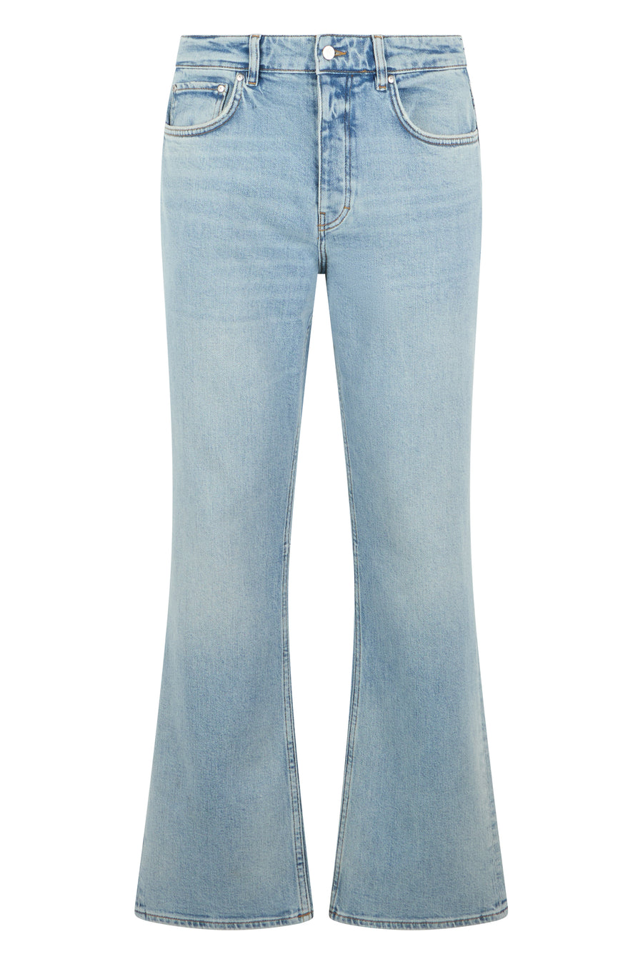Flared Jeans California Blue Cotton Slim-fit