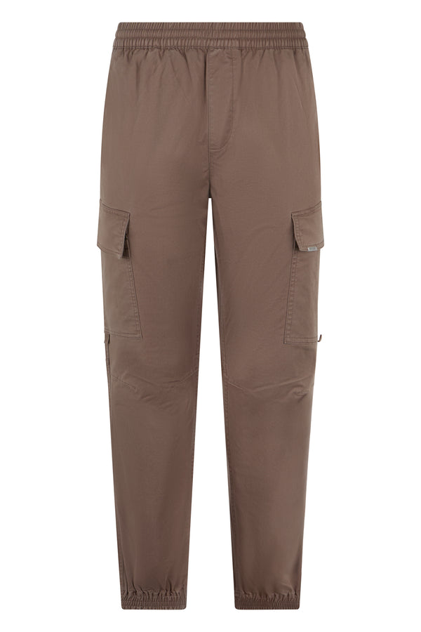 Cargo Pants Cotton Brown Trousers