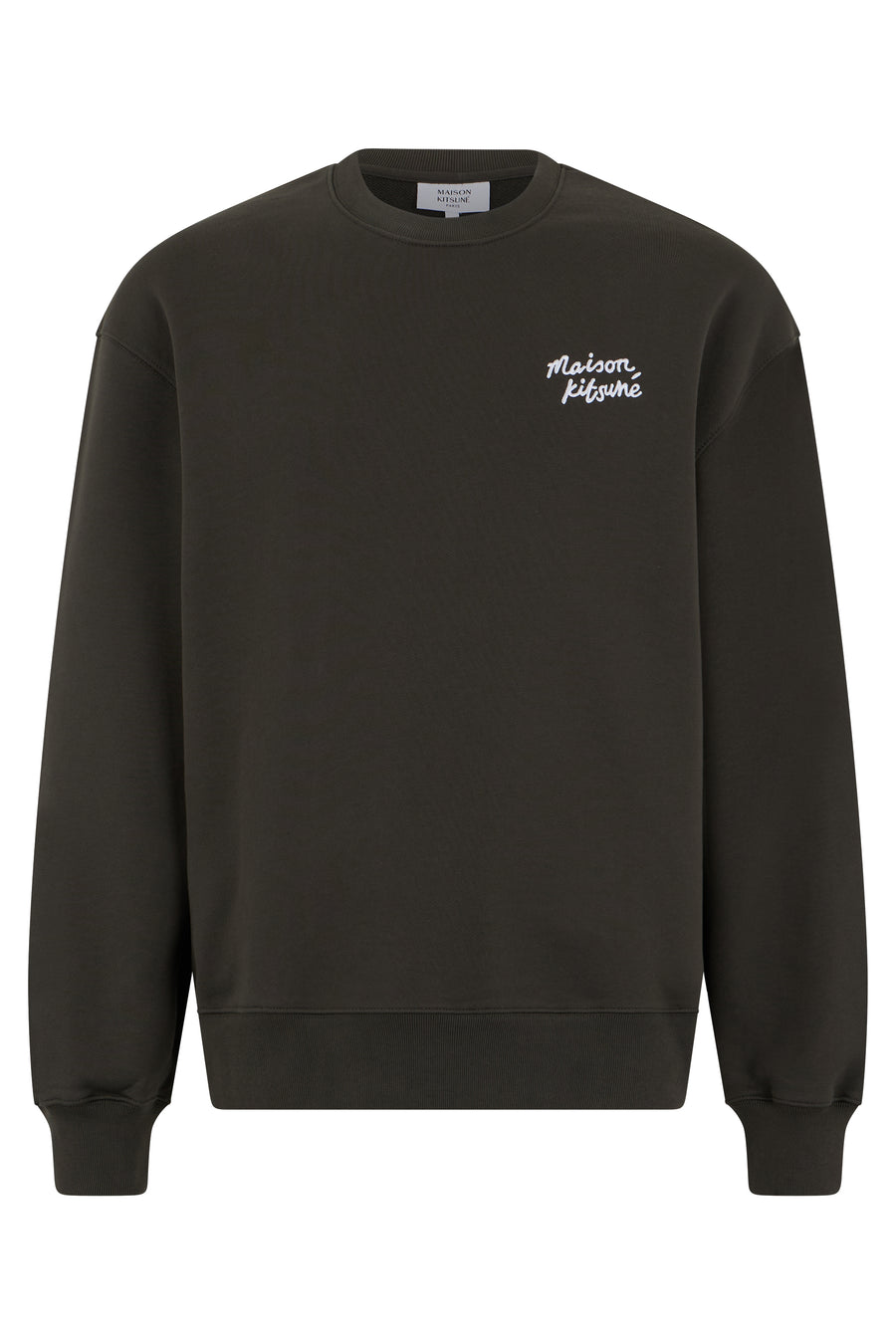 Crew Neck Sweater Grey Cotton Sweatshirts