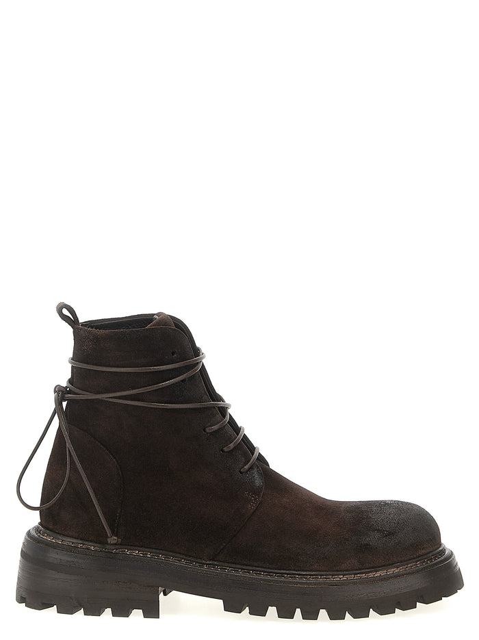 Carrucola combat boots Brown Cotton Boots, Ankle
