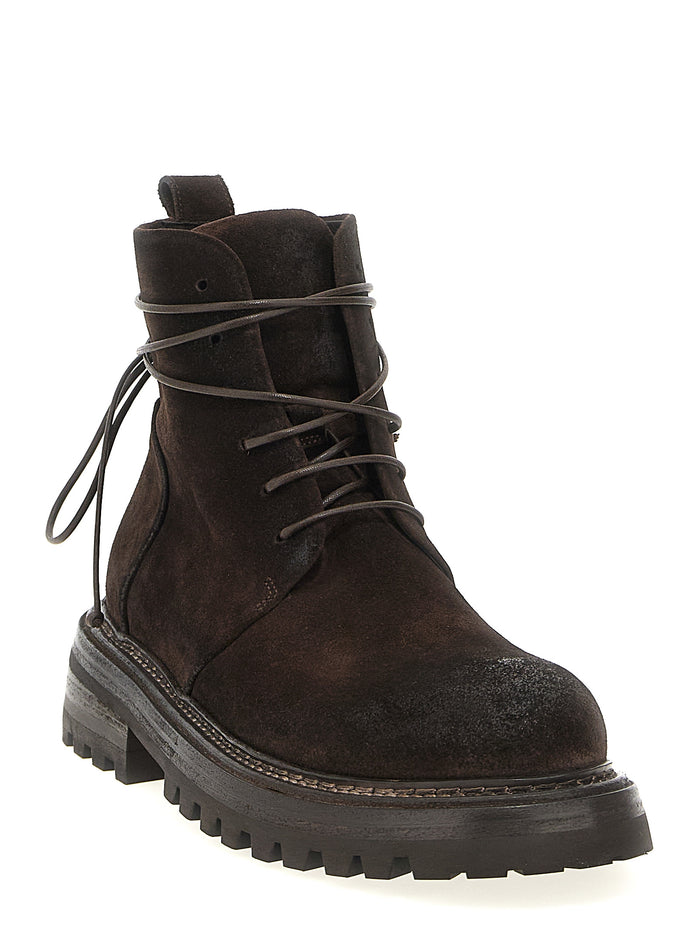 Carrucola combat boots Brown Cotton Boots, Ankle