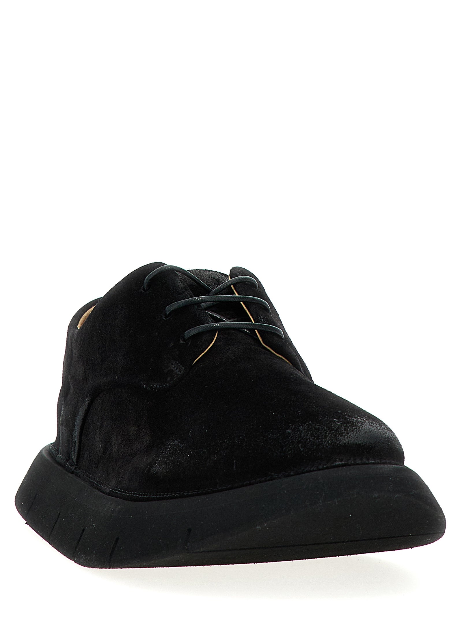 Intagliata derby shoes Black Calfskin Leather (bos Taurus) Lace Up