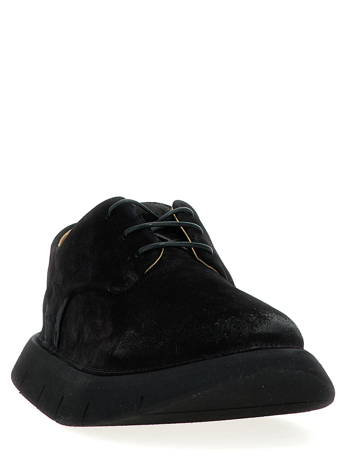 Intagliata derby shoes Black Calfskin Leather (bos Taurus) Lace Up