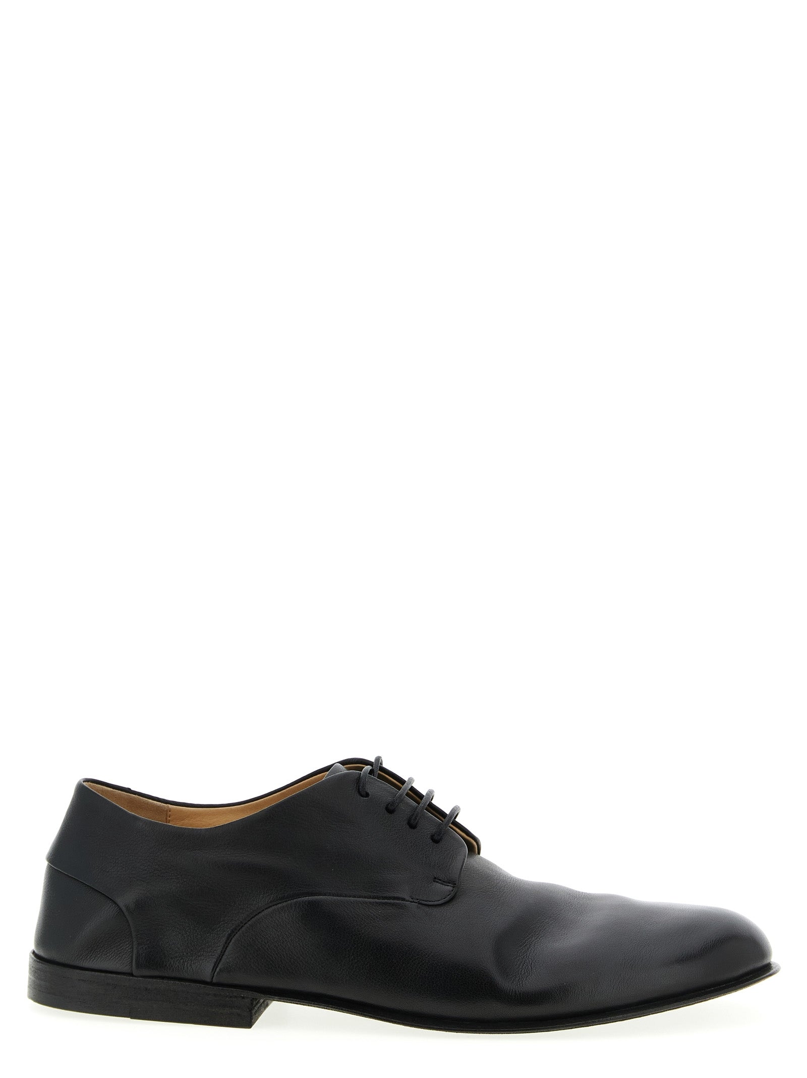 Stucco derby shoes Black Calfskin Leather (bos Taurus) Lace Up