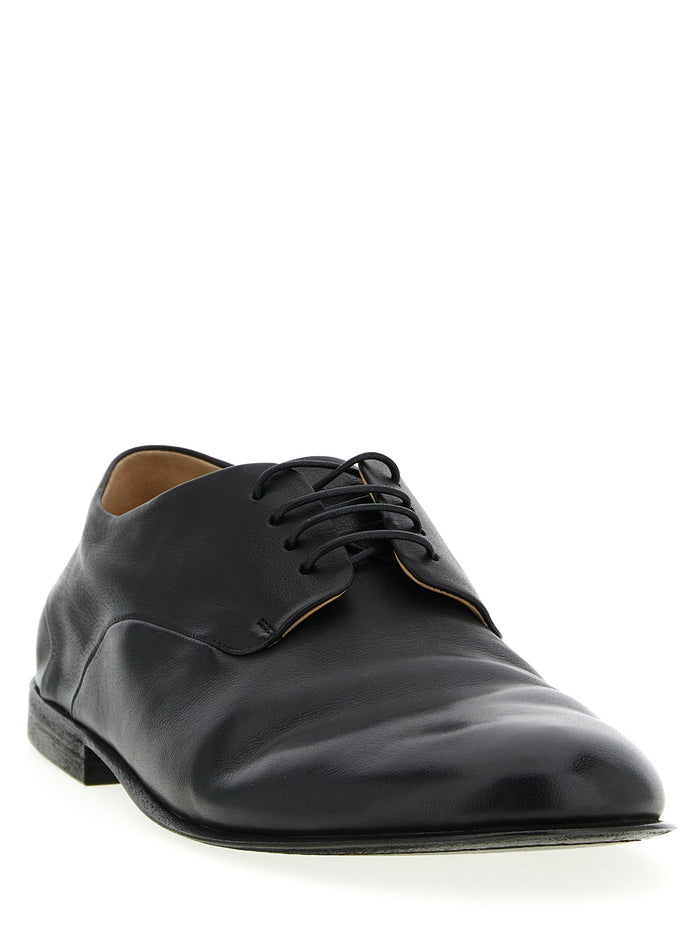 Stucco derby shoes Black Calfskin Leather (bos Taurus) Lace Up