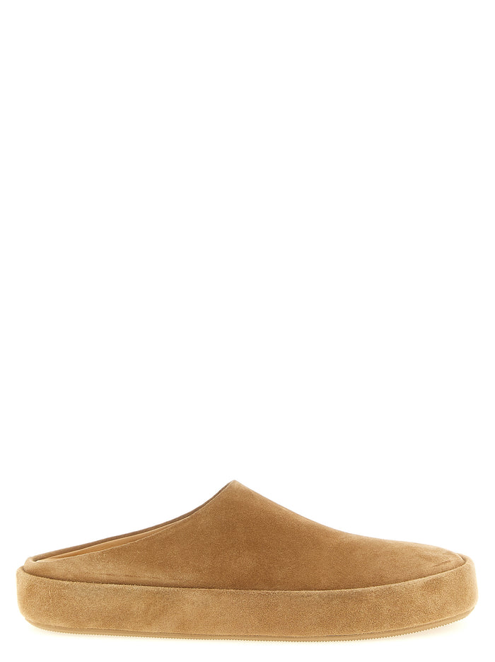 Cassapelle mules Beige Calfskin Leather (bos Taurus) Flat Shoes