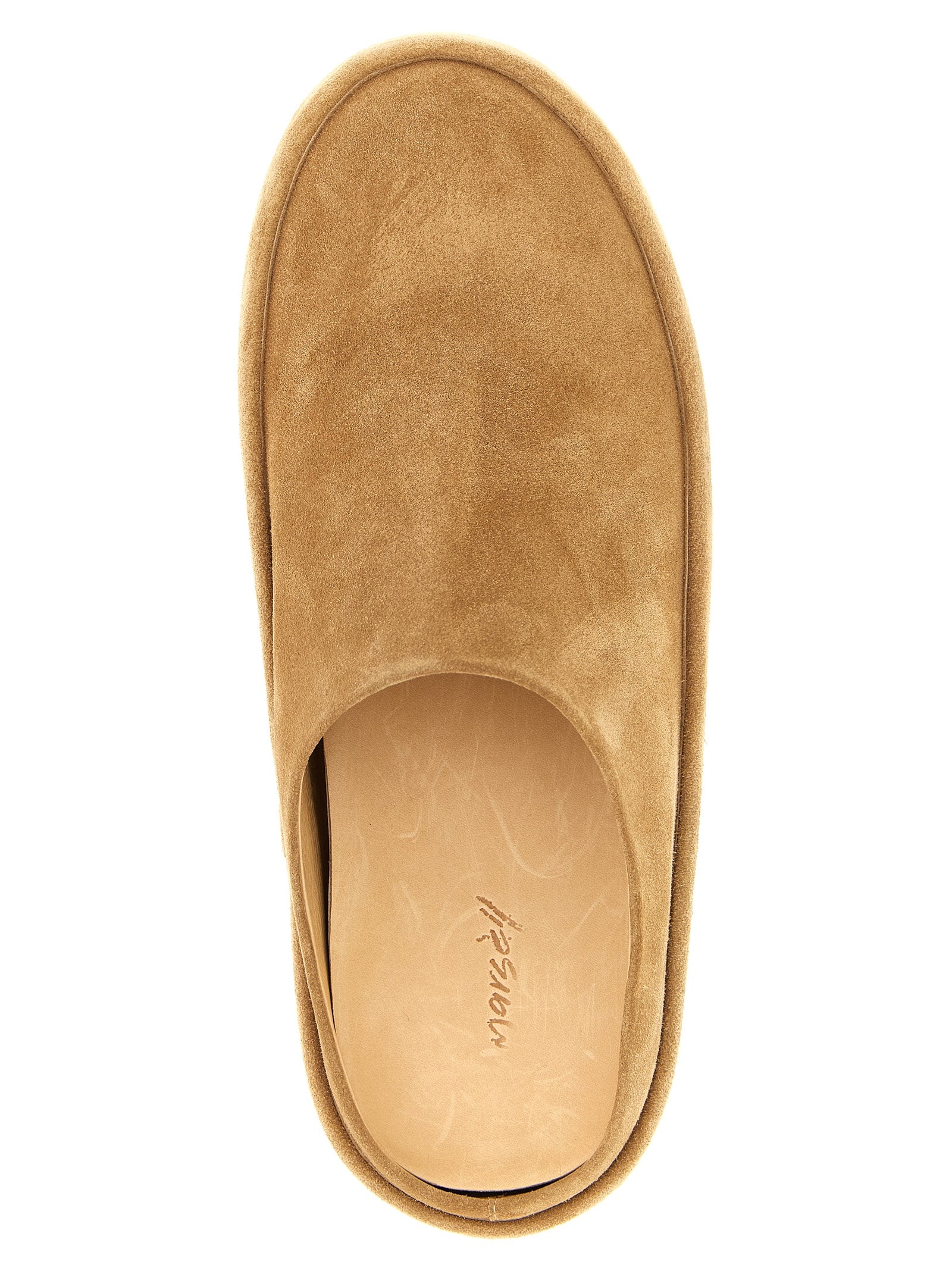 Cassapelle mules Beige Calfskin Leather (bos Taurus) Flat Shoes