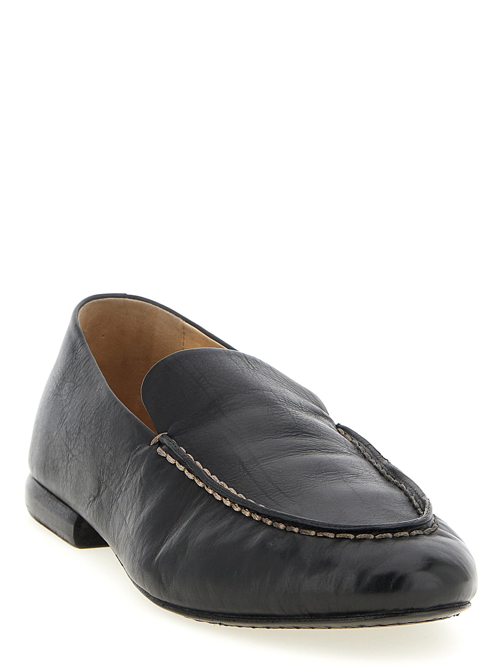 Mandolo loafers Black Calfskin Leather (bos Taurus)