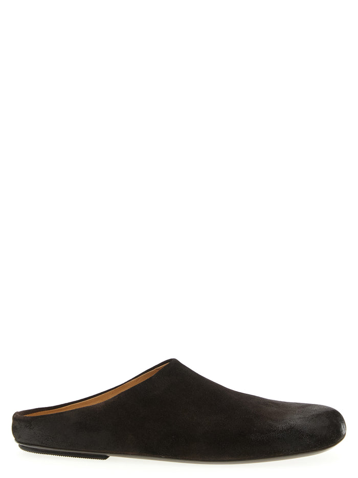 Passo sabots Brown Calfskin Leather (bos Taurus) Flat Shoes
