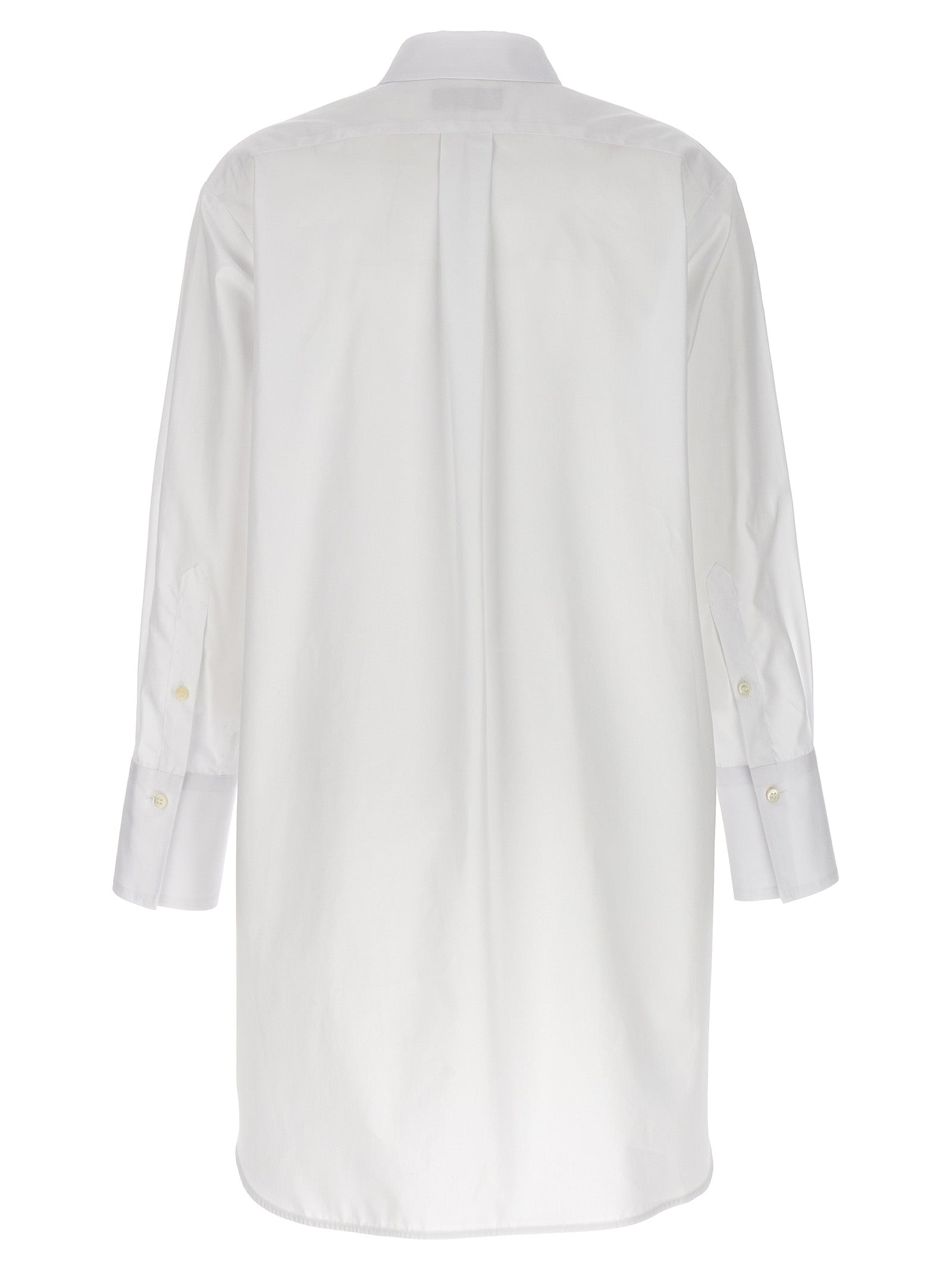 Long plastron tuxedo shirt White Cotton Shirt, Blouse