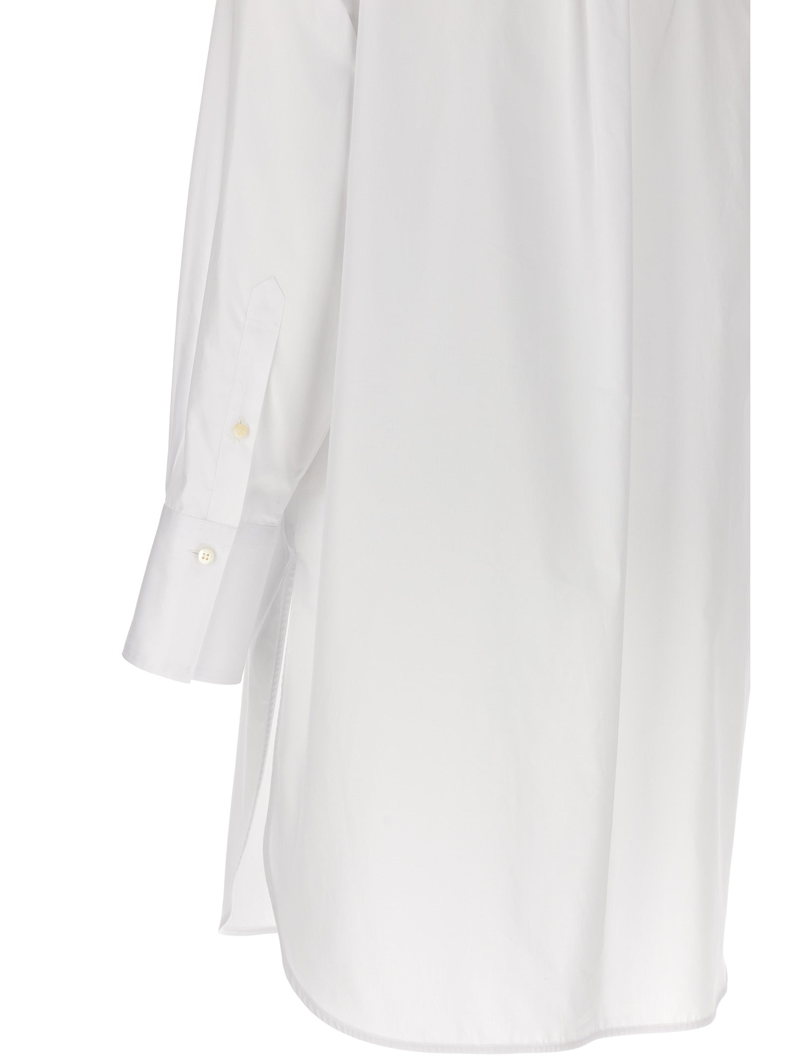Long plastron tuxedo shirt White Cotton Shirt, Blouse