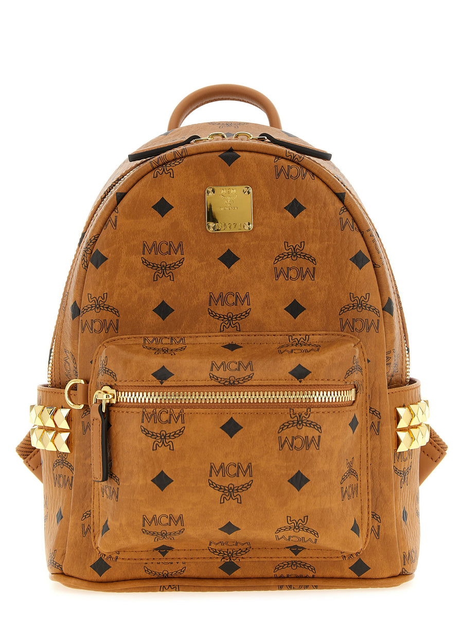 Mcm Stark Backpack — Cognac
