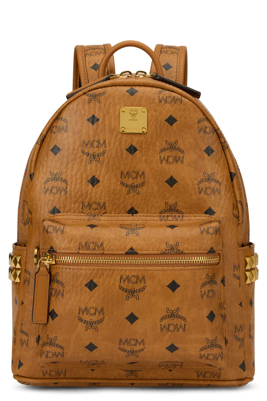 Backpack Stark Cognac Synthetic Leather Polyurethane Backpacks