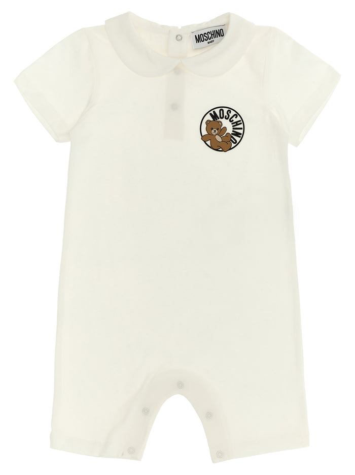 Moschino Teddy Bear jumpsuit White Cotton Playsuits, Body