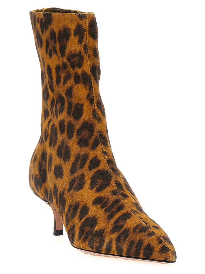 Montmartre Ankle Boots Multicolor Suede Leather Boots