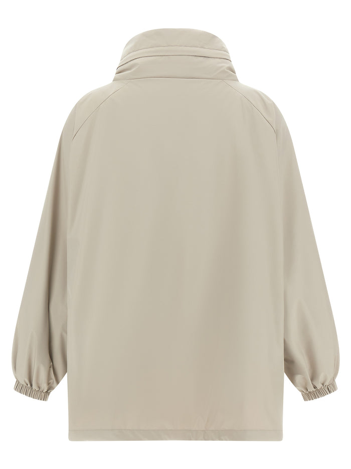 Lehua jacket - Acqua line Gray Polyester Down Jacket, Parka, Casual