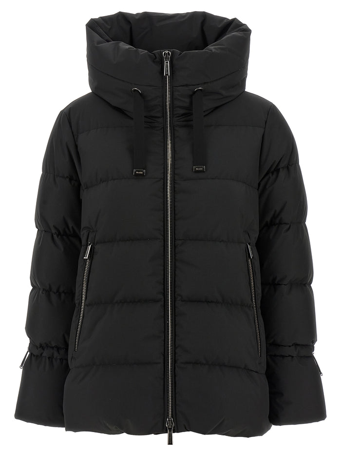 Gadia Down Jacket Black Polyester Jacket, Parka, Casual