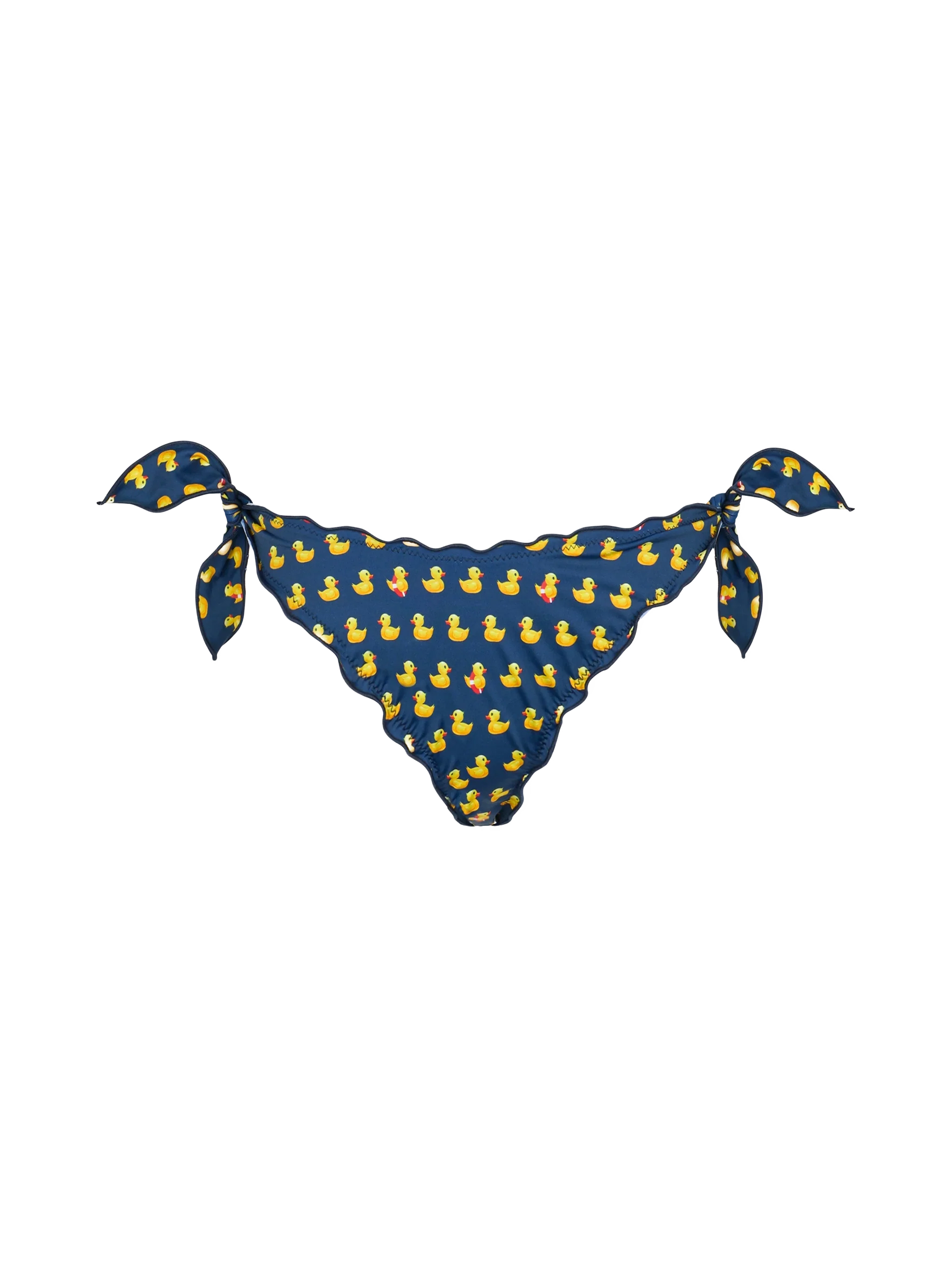 Moon Ducky Print Bikini Briefs Blue Bottom