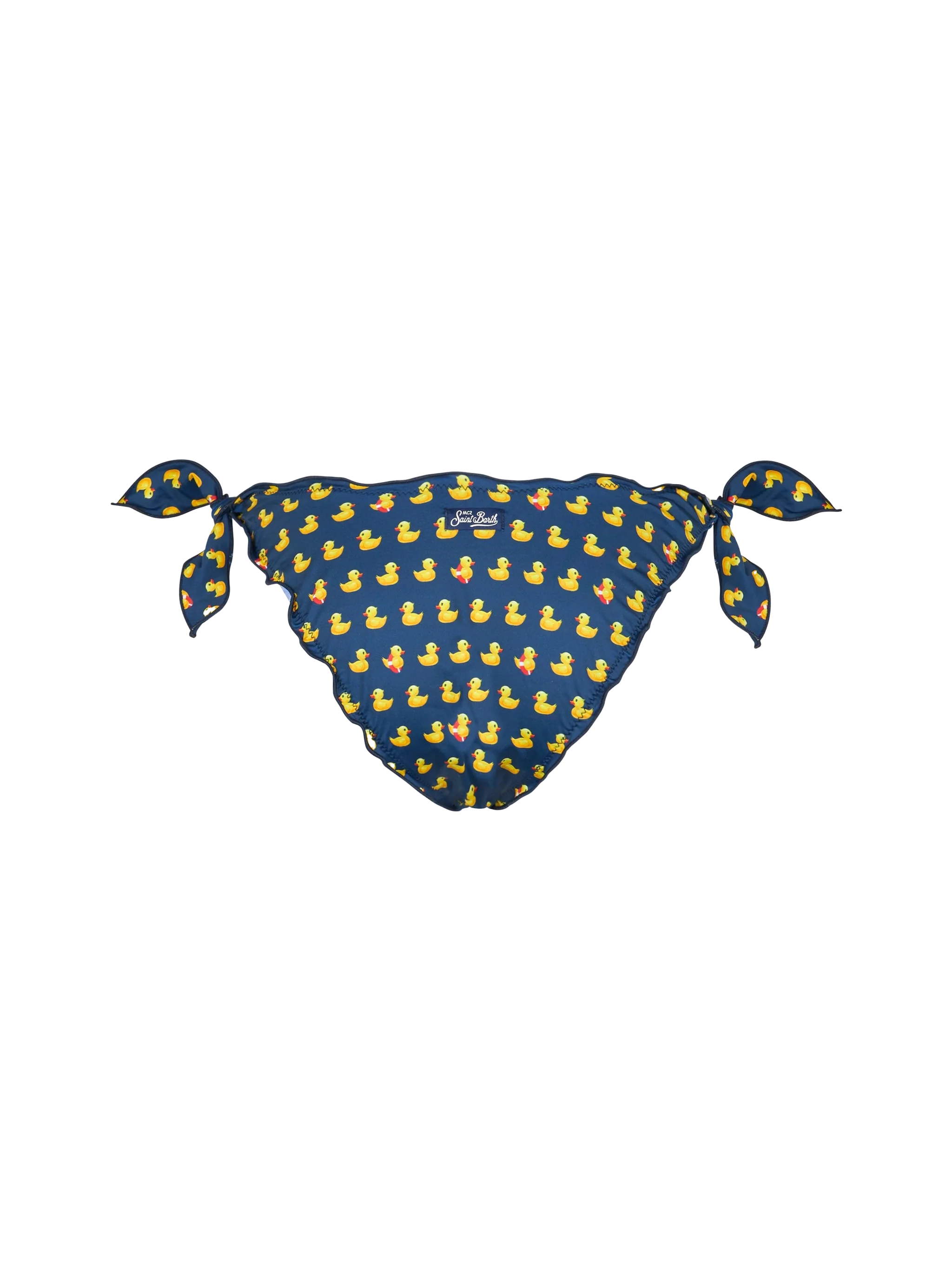 Moon Ducky Print Bikini Briefs Blue Bottom