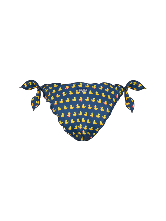 Moon Ducky Print Bikini Briefs Blue Bottom