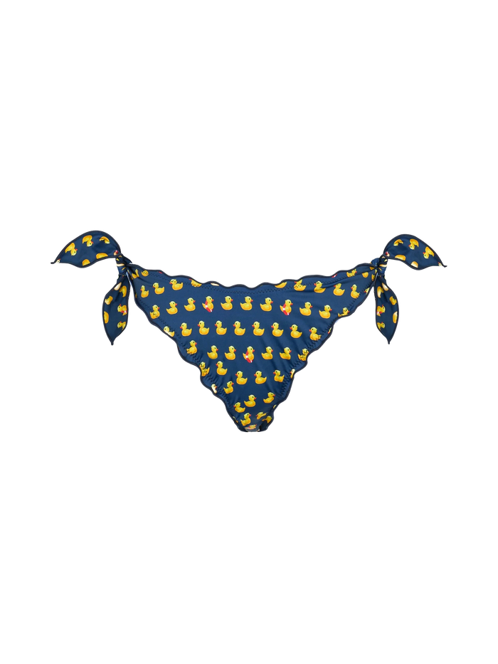 Moon Classic Swim Briefs With Ducky Print Blue Bottom