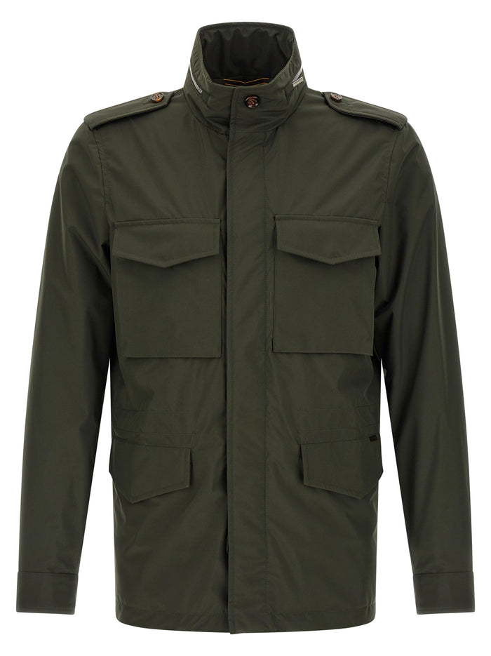 Denver jacket - Acqua line Green Polyester Down Jacket, Parka, Casual