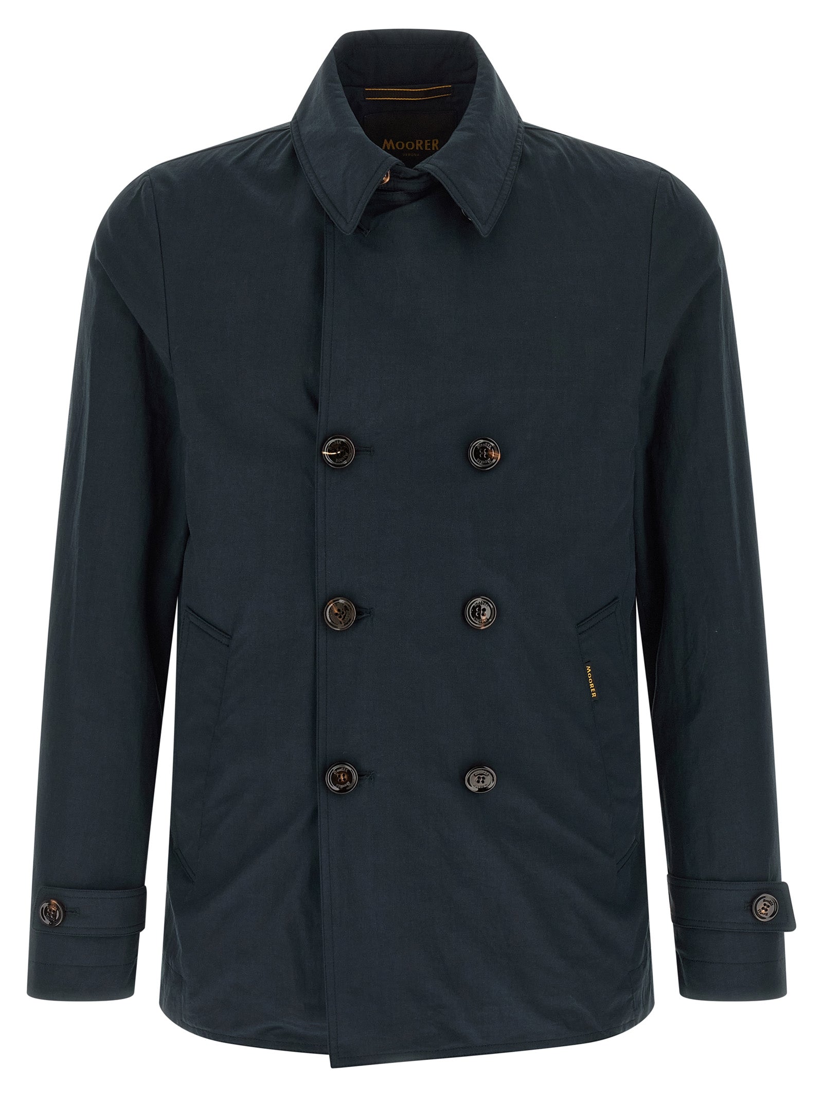 Scap-Arqua-Wfc trench coat Blue Cotton Coats