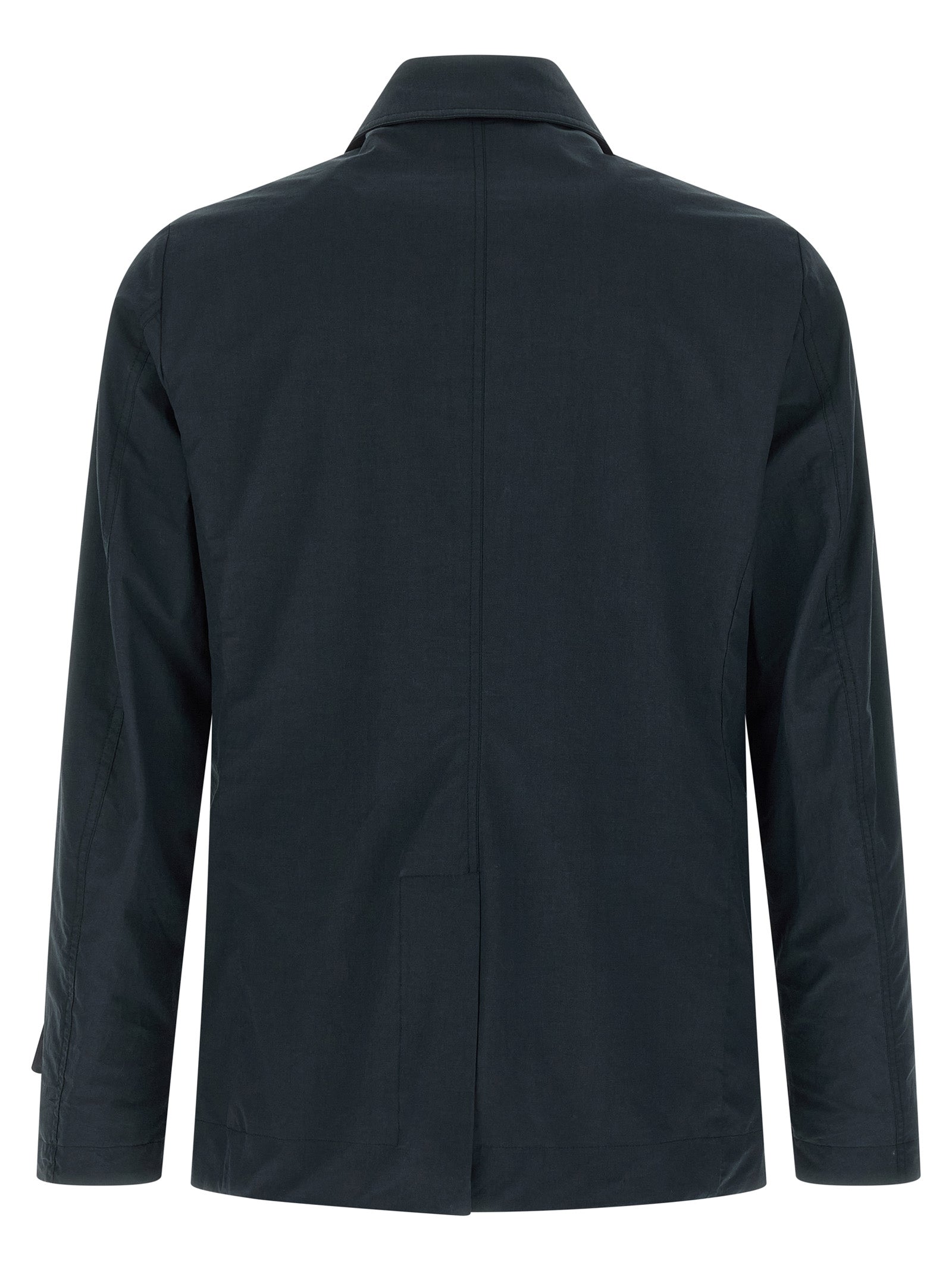 Scap-Arqua-Wfc trench coat Blue Cotton Coats
