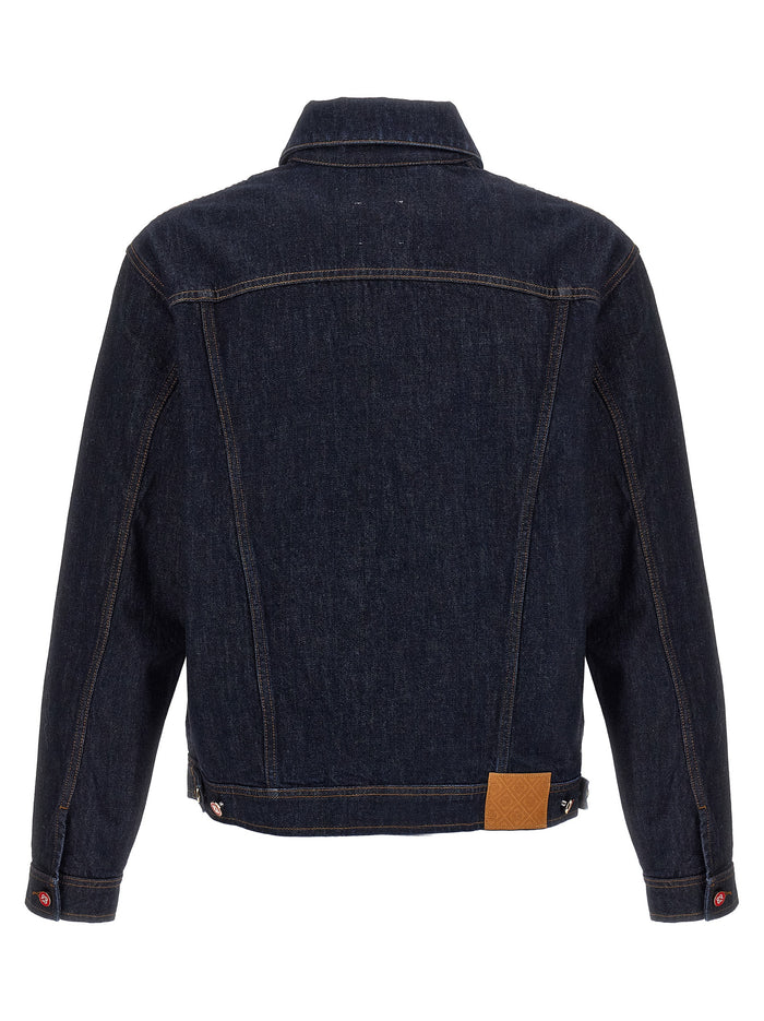 Denim jacket Blue Cotton Down Jacket, Parka, Casual