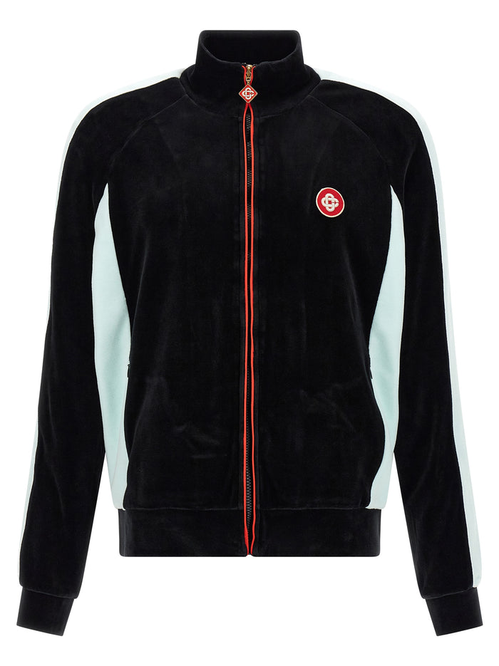 Chenille sweatshirt Black Cotton
